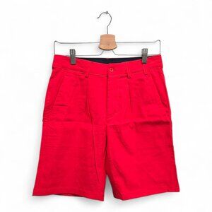 Chervo Men's Bermuda Gerardo Performance Solid Golf Shorts Size 30 Red NWT